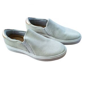 Dr Scholl's Original Collection Leta Slip On Suede Sneaker Size 8 Grey